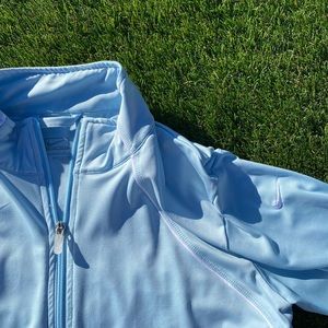 Baby blue Dri Fit Nike performance jacket